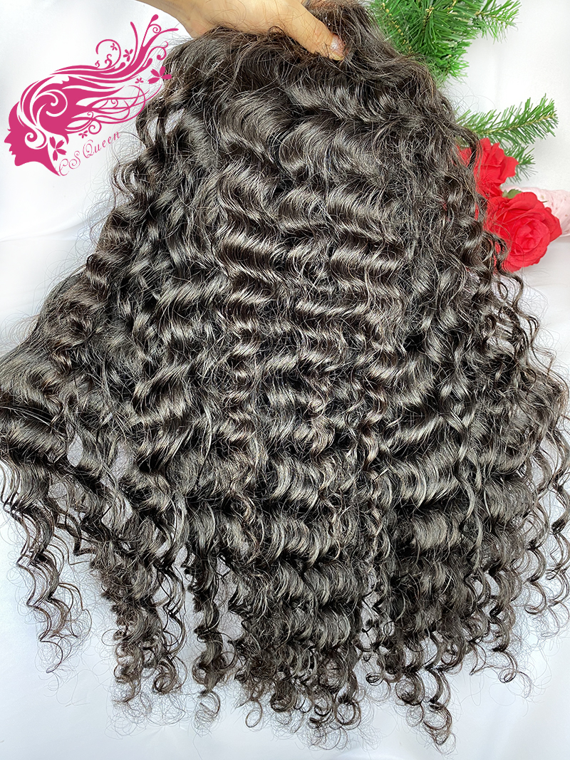 Csqueen 9A Hair Majestic wave 13*4 HD lace Frontal wig 100% Human Hair HD Wig 150%density - Click Image to Close